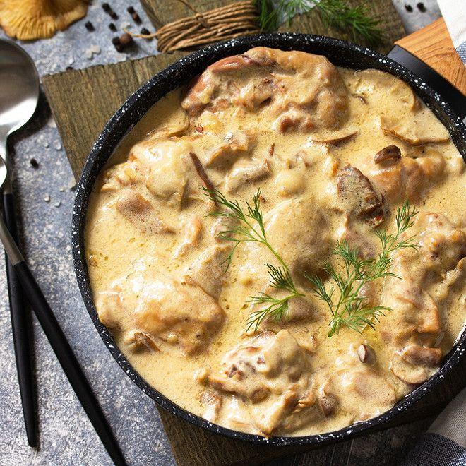 Poulet À La Crème Au Beurre