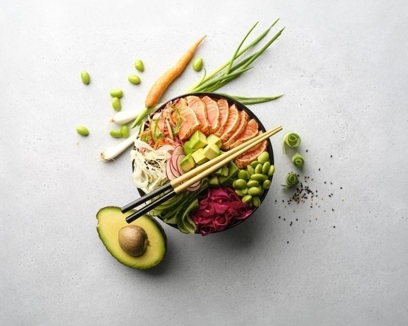 Poke Salmon Aburi