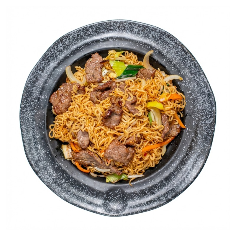 Nouilles Instantanées Sautées Au Boeuf