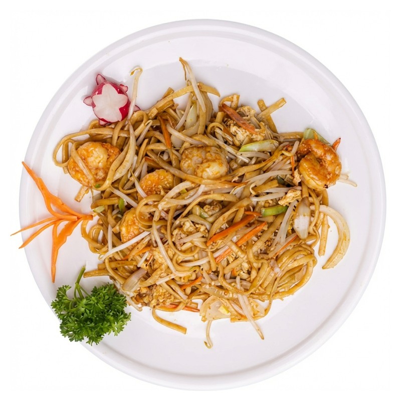 Nouilles Sautées Aux Scampis