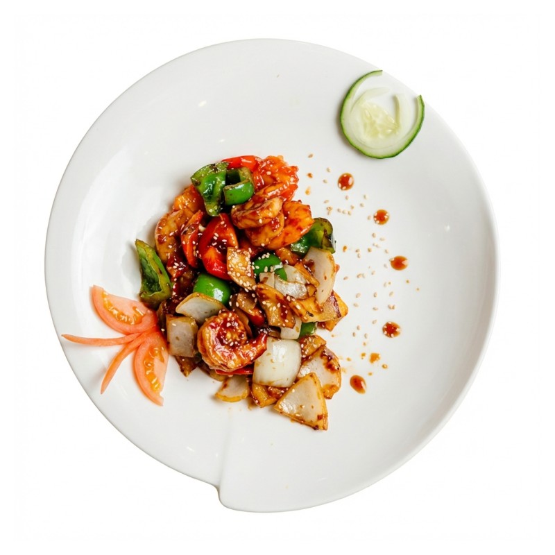 J3 Scampis À La Sauce Teriyaki