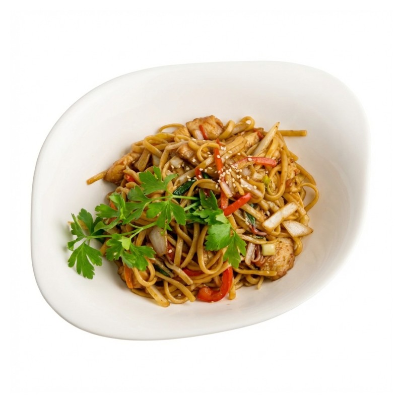 Nouille Sautées Au Poulet