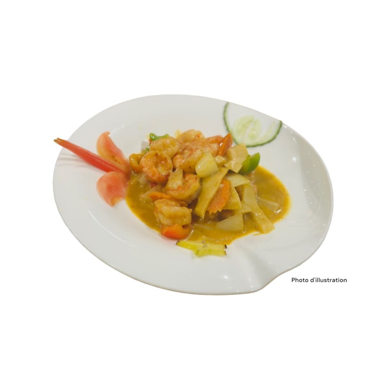 705 Scampis Au Curry Jaune