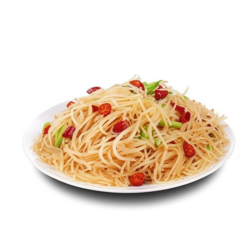 Emincé De Pommes De Terre Sauteés À La Sauce Nature, Légèrement Piquant