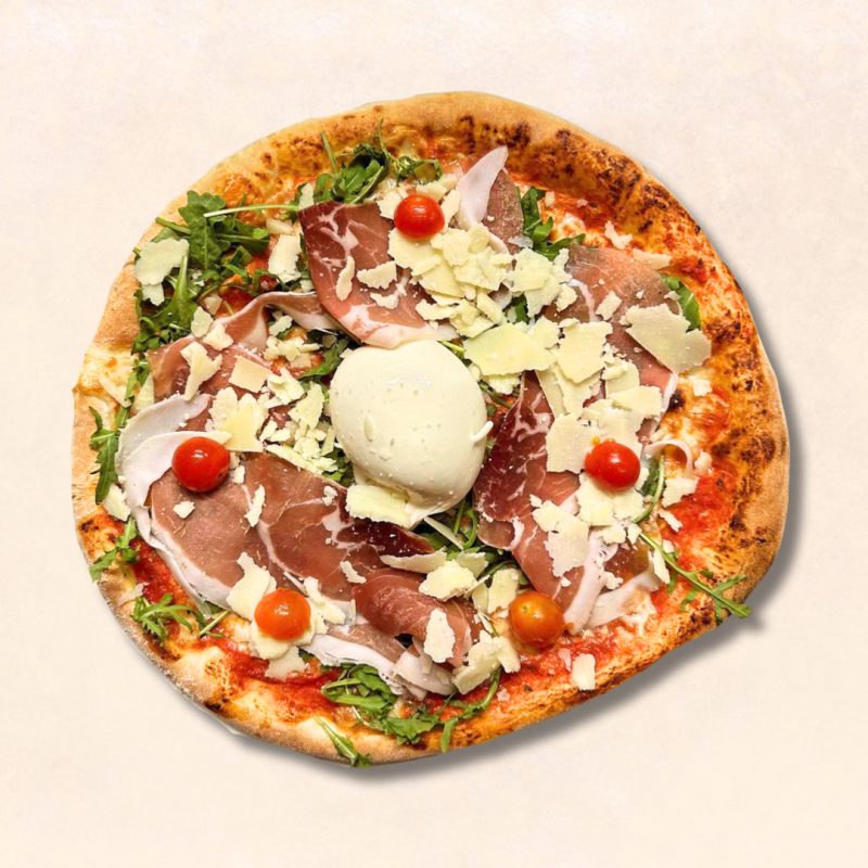 Pizza Burratina Avec Jambon De Parme