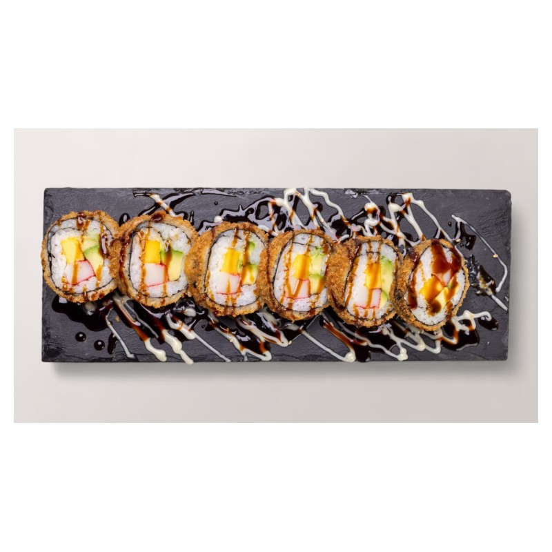Ho5 -Maki Frit Surimi Avocat Mangue