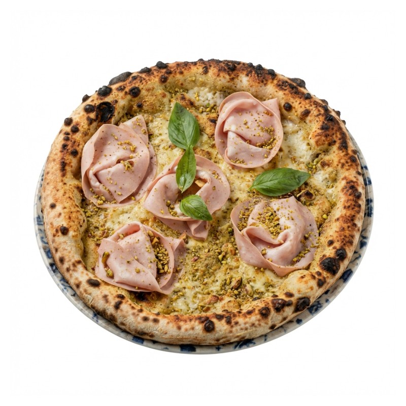 Pizza Mortadella Et Pistacchio