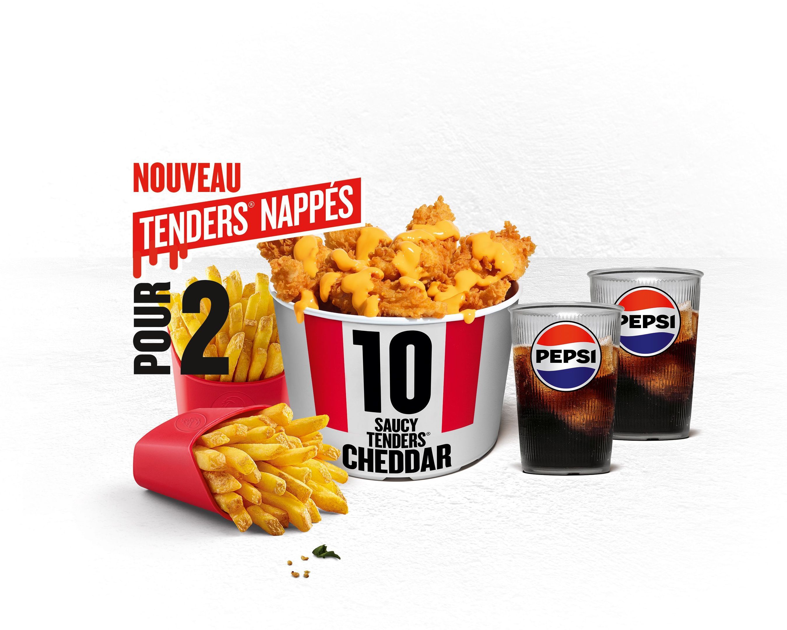 Menu Bucket 10 Saucy Tenders® Cheddar