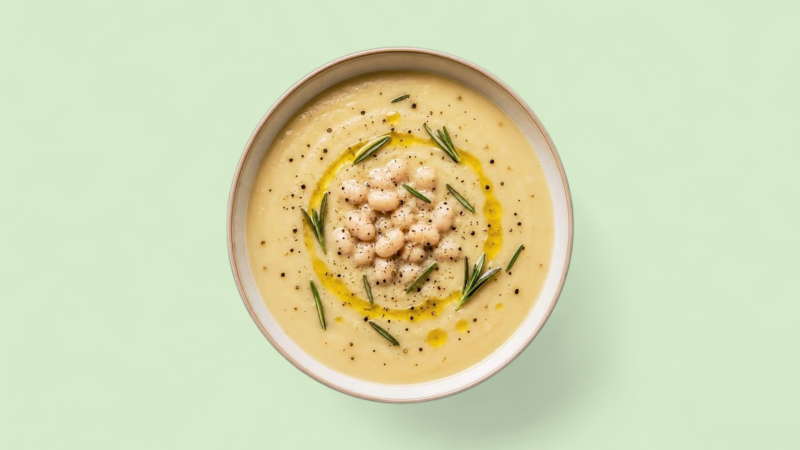 Soupe De Haricots Blancs Citron-Romarin