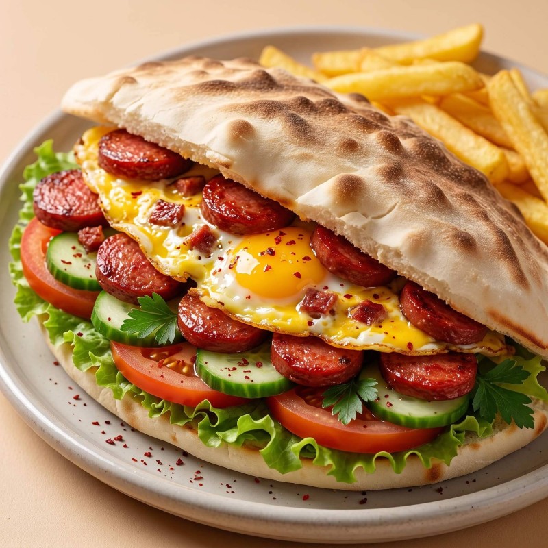 Menu Sandwich Sucuk Œuf