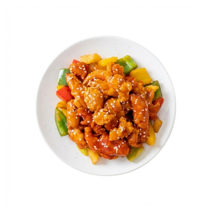 Poulet Pané Sauce Aigre Douce À Part