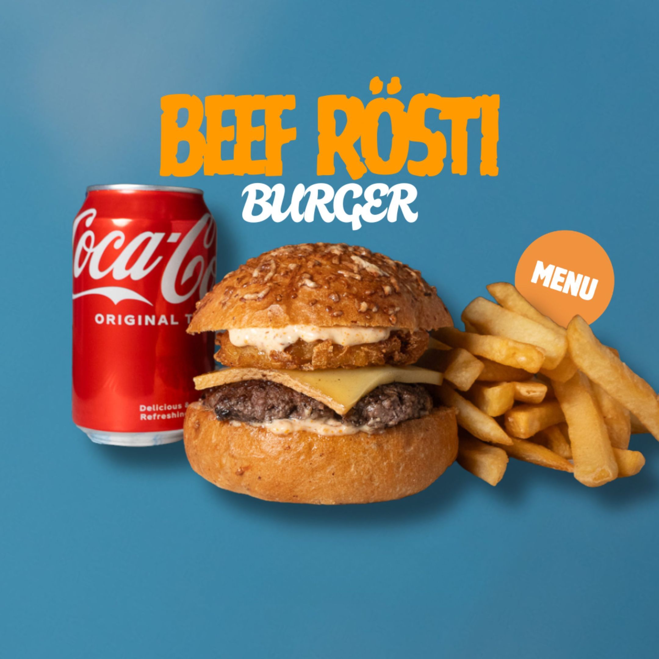 Beef Rösti Burger Menu