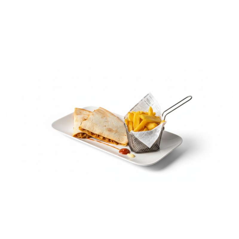 Quesadilla Poulet Avec Frites