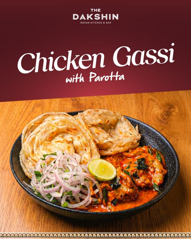 Chicken Gassi With Parotta