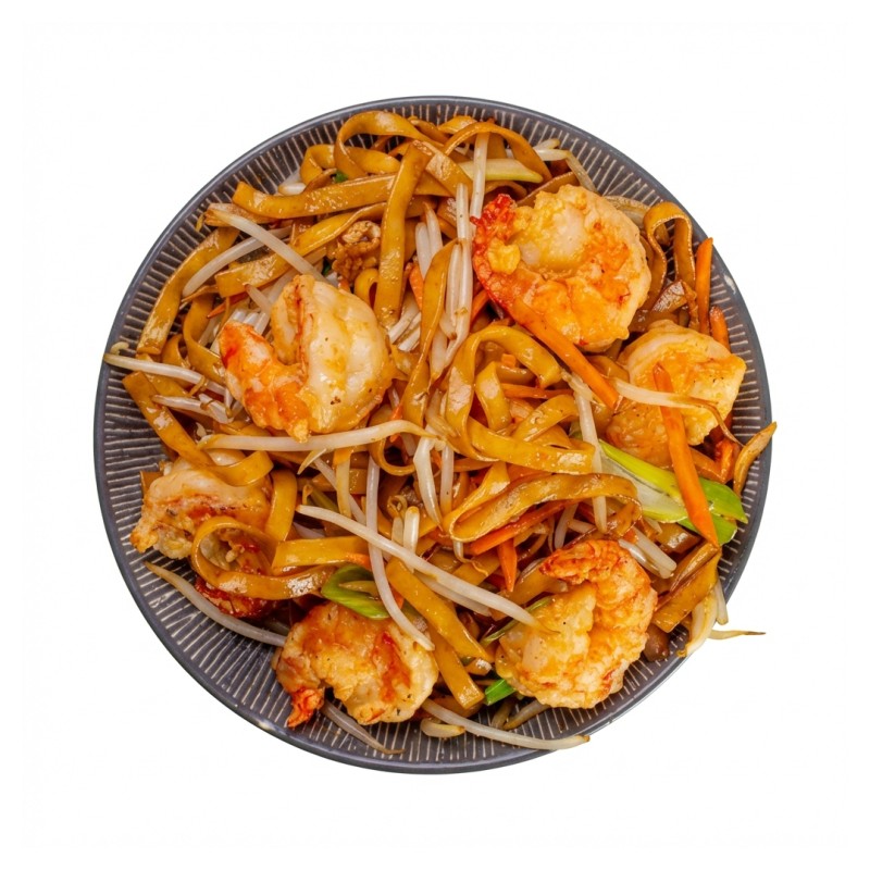 Nouilles Sautées Aux Scampis