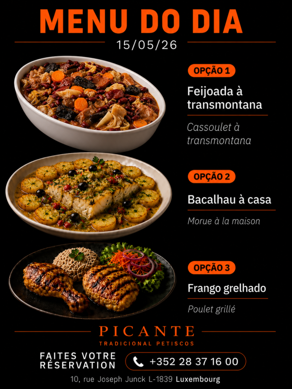 Menu Du Jour Bacalhau A Casa (Morue A La Maison)