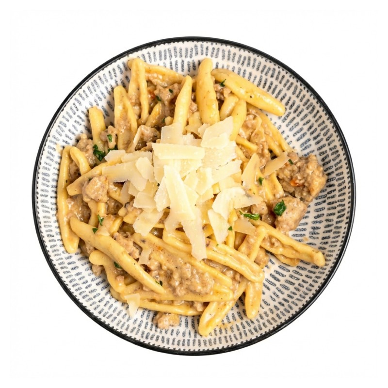 Cortecce Con Crema Di Parmigiano E Salsiccia