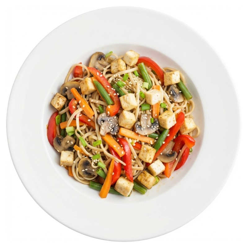 90. Nouilles Udon Sautées Légumes