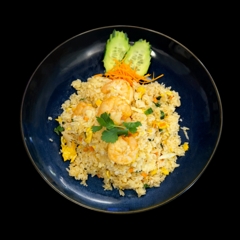 (09) Riz Sauté Aux Crevettes