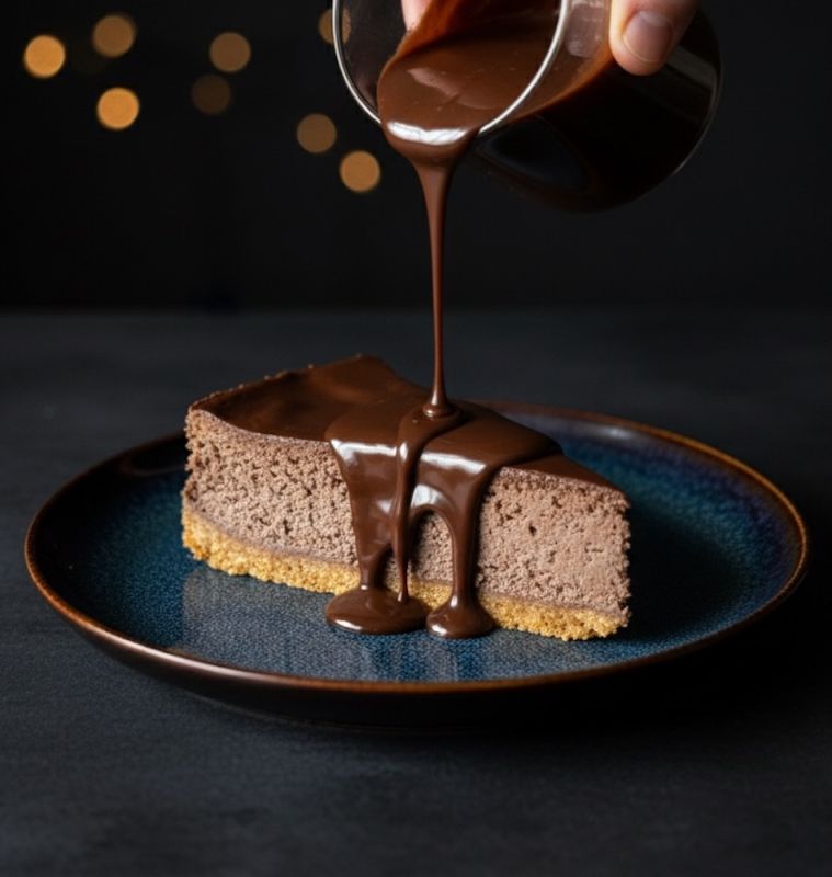 Chocolate Cheesecake Slice