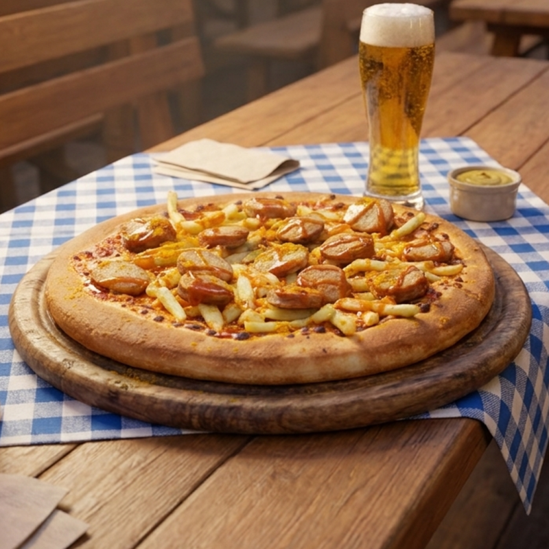 Pizza Currywurst