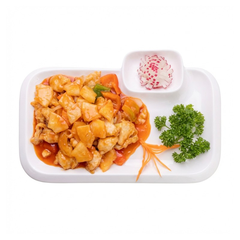 39 Dés De Poulet Aux Ananas