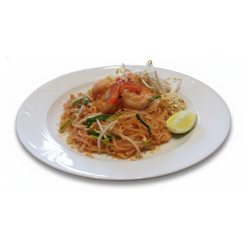 Pad Thai Des Nouilles Sauté Aux Scampis