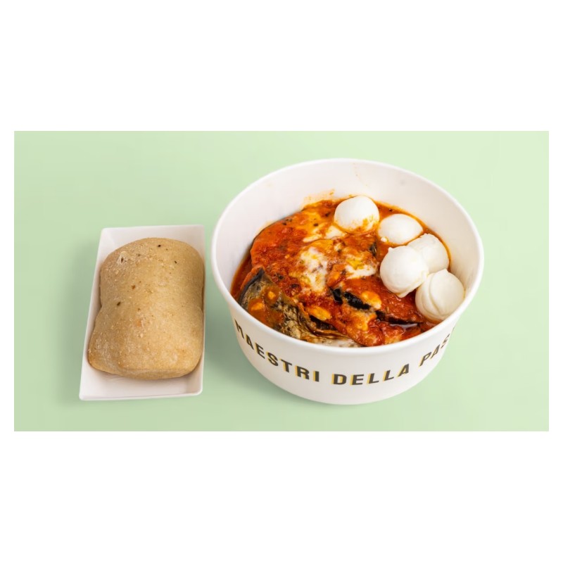 Aubergines À La Parmigiana Avec Pain Inclus