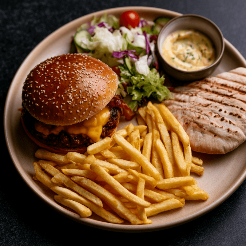 Assiette Cheeseburger