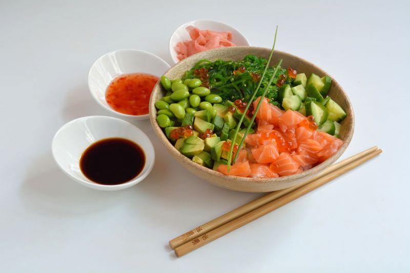 Poké Salmon Healthy