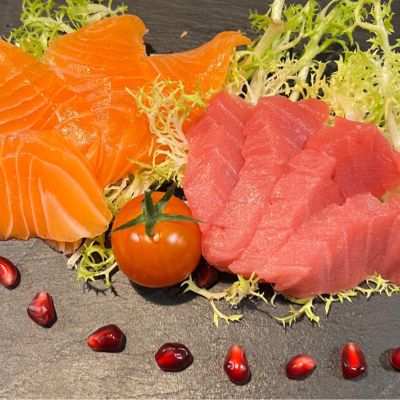 26 Sashimi Mixte Thon Saumon