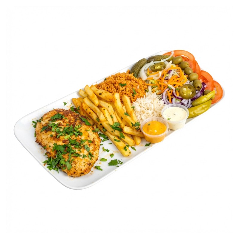 Assiette Escalope Poulet Pané