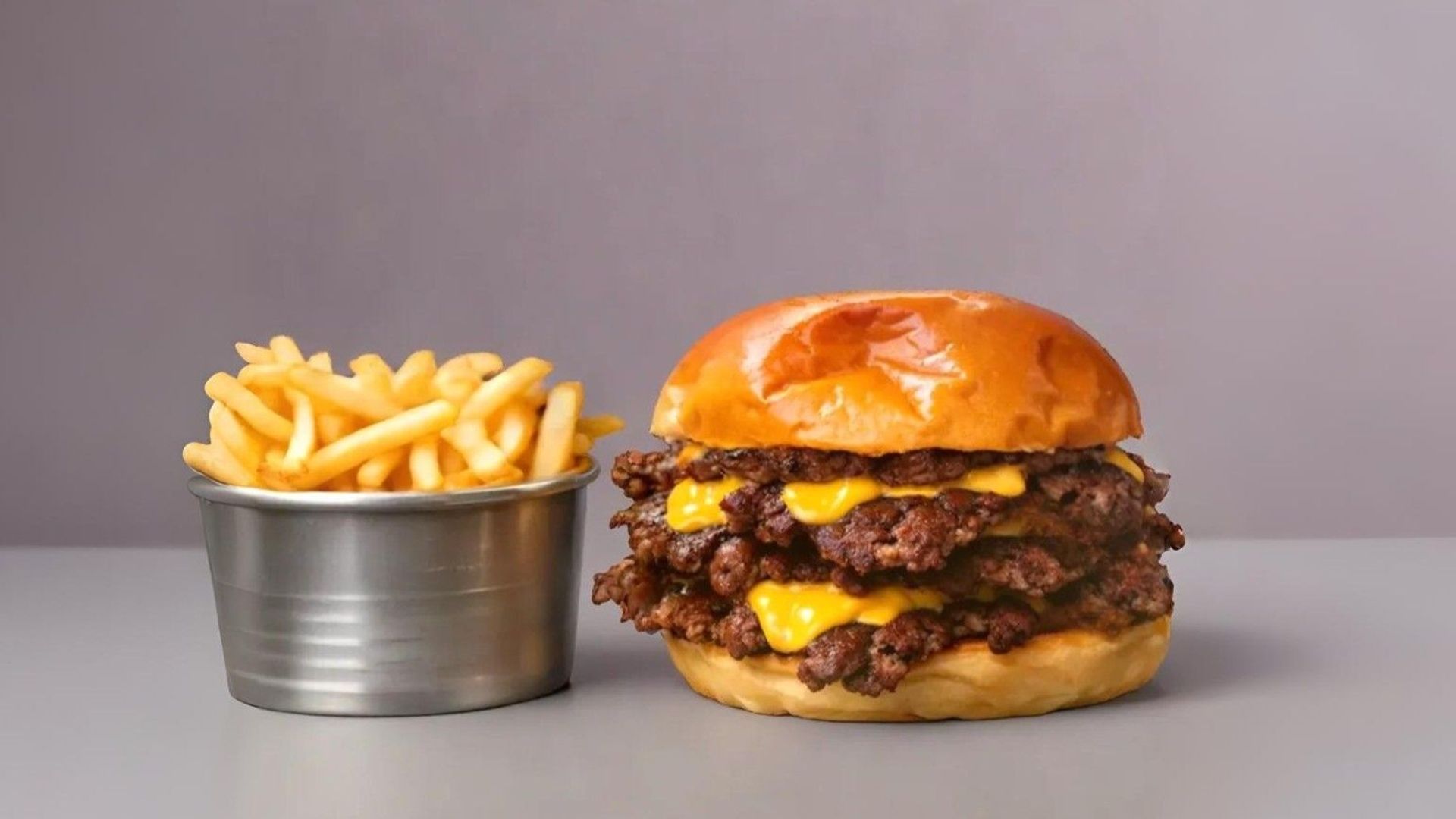 Menu Smash Burger 🍔 + Fries 🍟