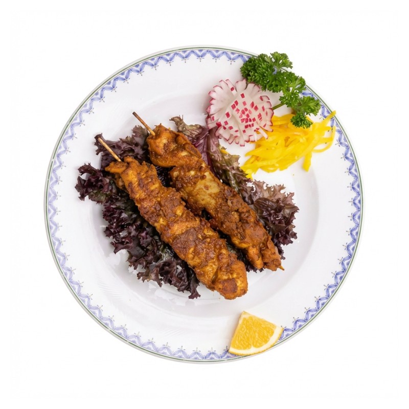 21 - Brochettes De Poulet (2Pcs)(Piquant)