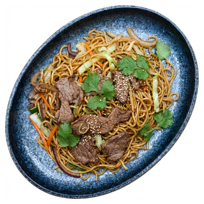 104 Nouilles Sautées Au Filet De Bœuf