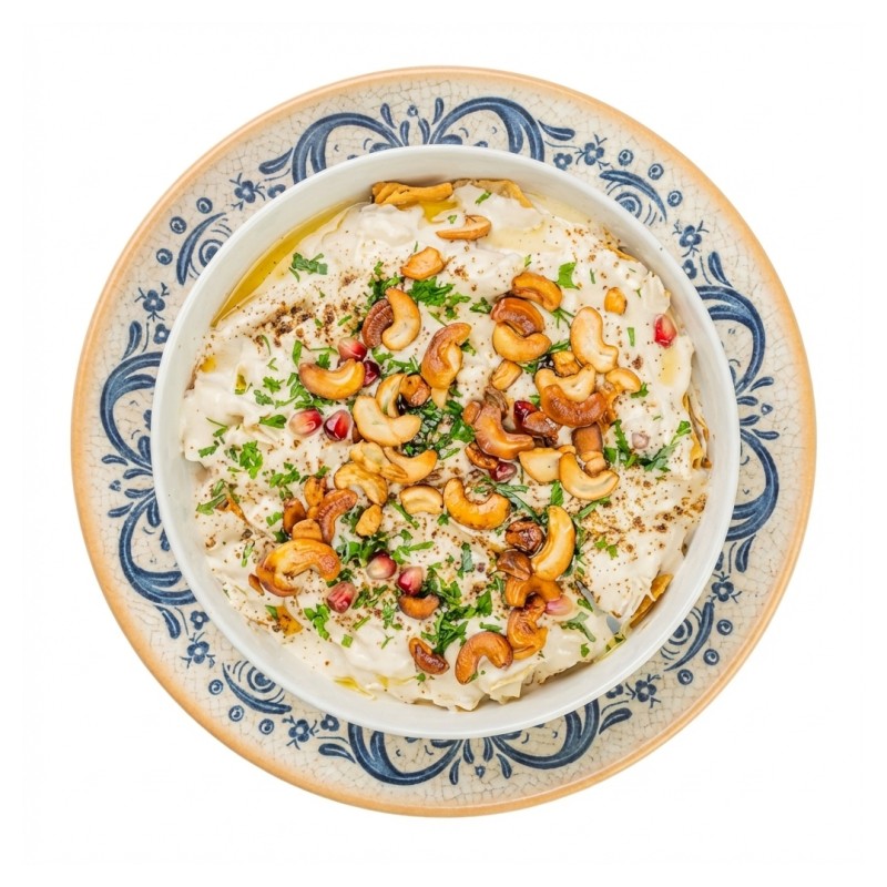 Assiette Fatteh Aubergine