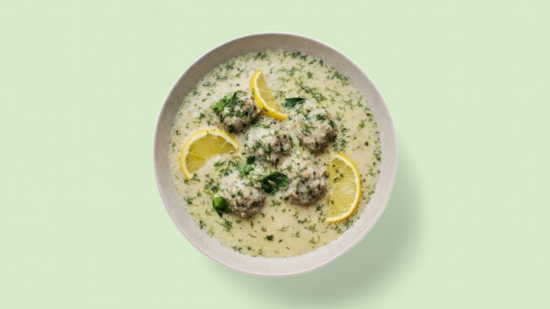 Soupe De Boulettes Grecques At Citron