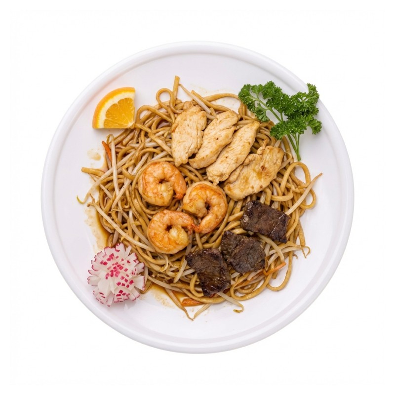 94 - Nouilles Sautées Aux Trois Délices