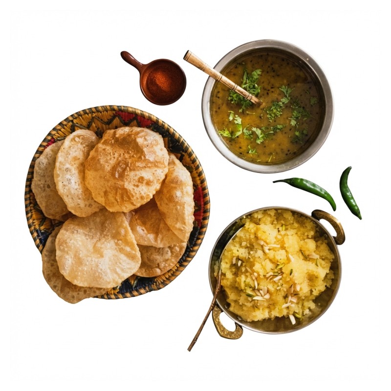 10-Halwa Puri + Lahori Chany