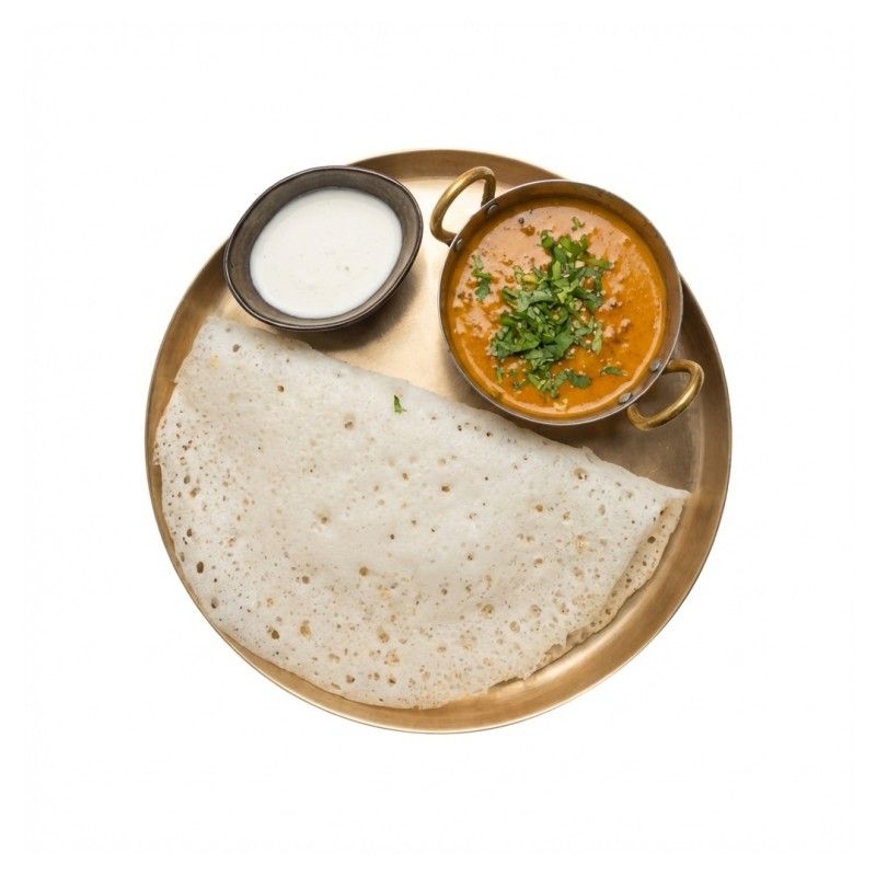 Appam With Mutton Curry And Coconut Milk