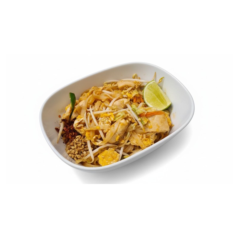 Pad Thai Des Nouilles Sauté Au Poulet