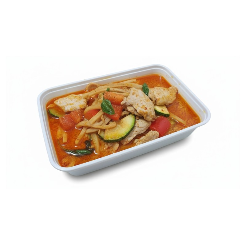 Curry Rouge Au Porc Avec Lait De Coco