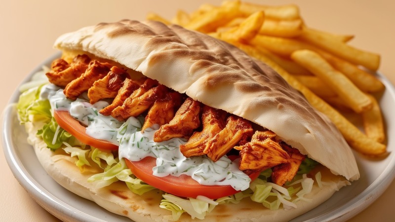 Menu Sandwich Brochette De Poulet