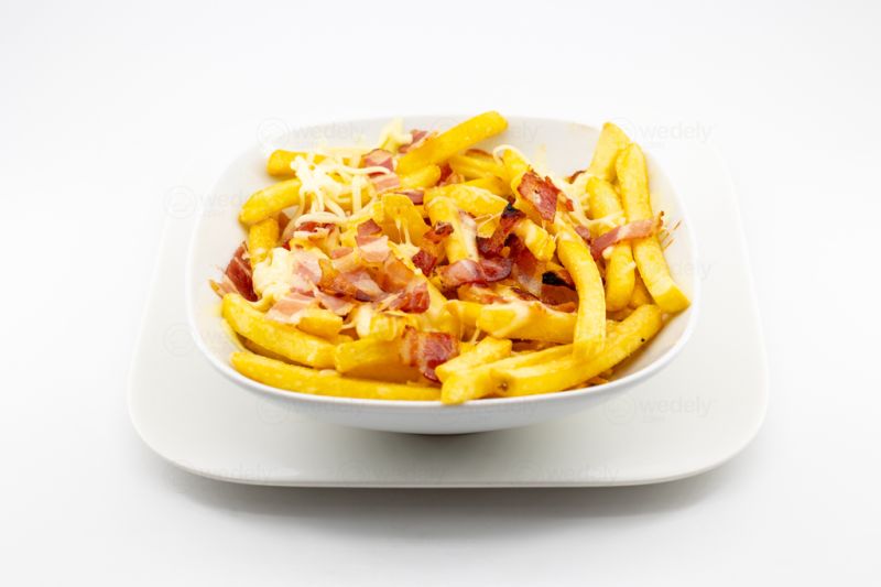 Frites Avec Bacon Et Fromage