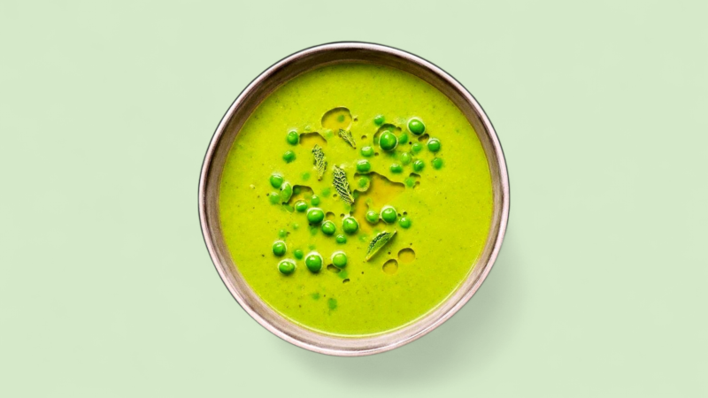 Gaspacho De Petits Pois, Gingembre Et Menthe
