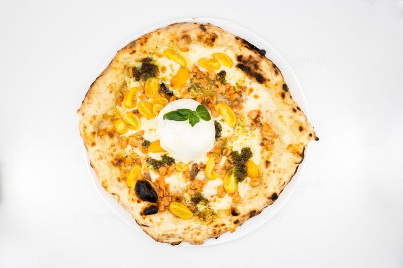 Salmone, Burrata E Pistacchio