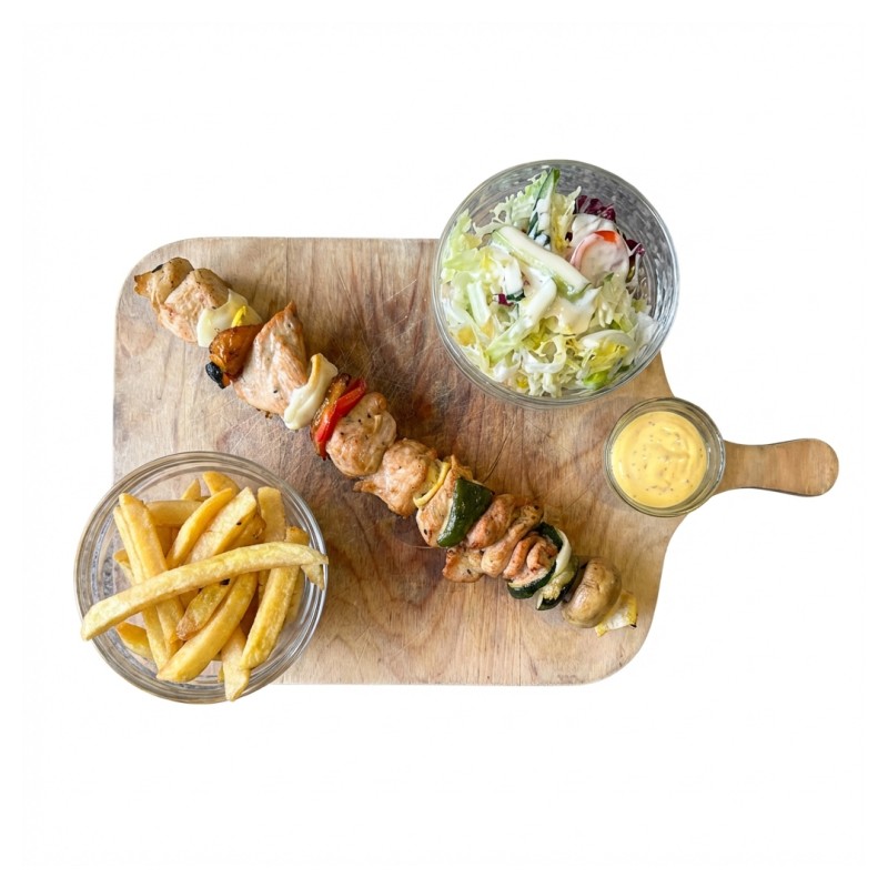 Brochettes De Poulet Marinée