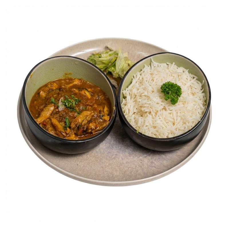 Pork Curry With Rice –