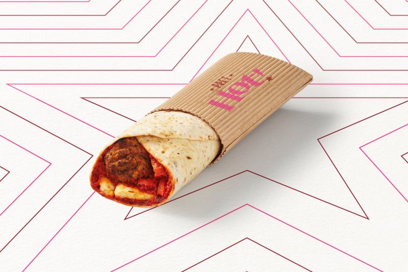 Hot Wrap - Falafels, Cheddar & Poivrons