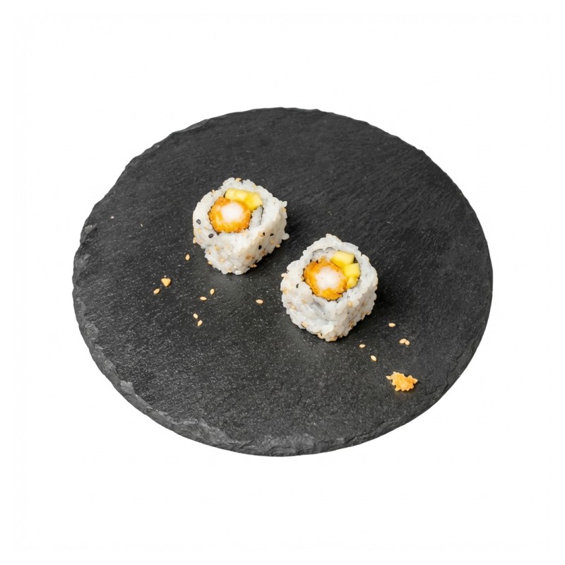 Uramaki Tempura Scampis Mangue